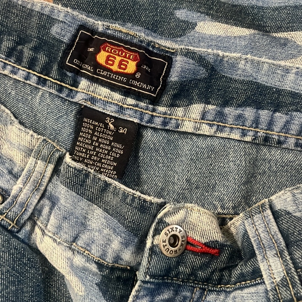 Vintage blue camo boyfriend jeans - Picture 4 of 5
